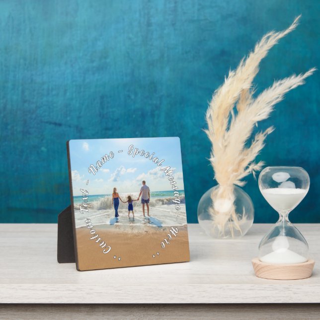 Personalised Your Family Photo Plaque Custom Text (Insitu)