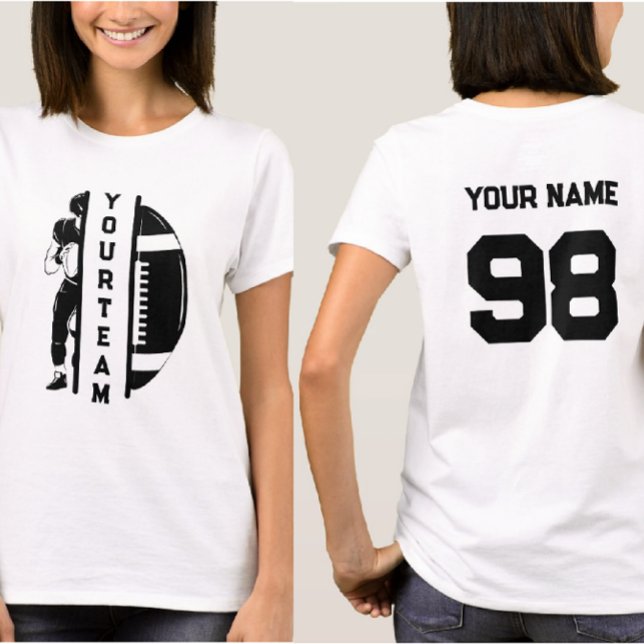 Personalised Your Football Team Name & Your Name  T-Shirt (Creator Uploaded)