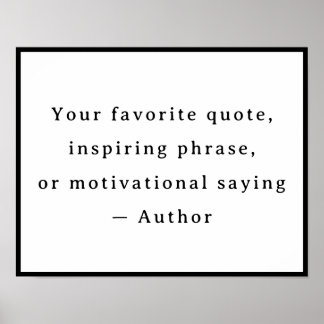 Personalised Your Funny Quote – Create Your Own Poster