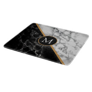 Personalised Your Letter Cutting Board Marble