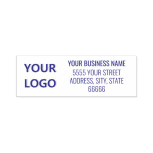 Personalised Your Logo Address Self-inking Stamp