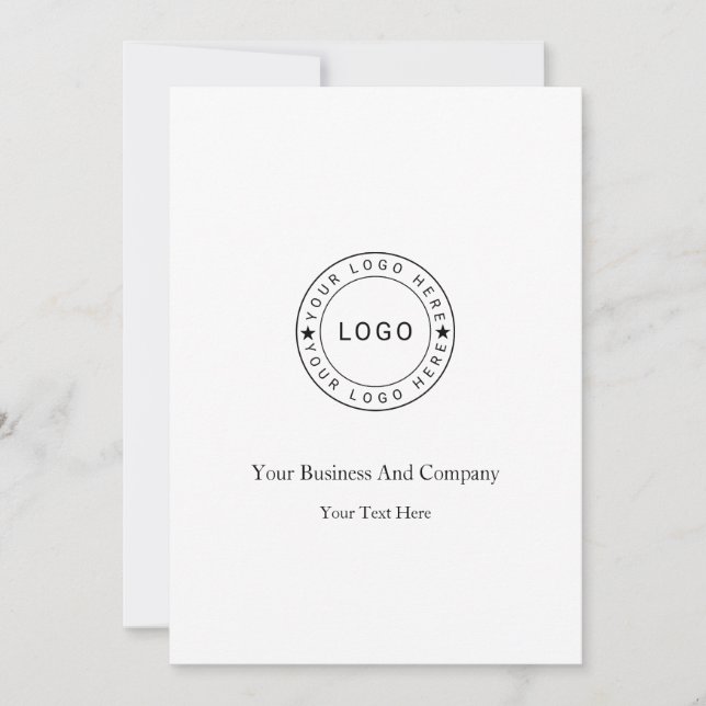 Personalised your Logo and Text Announcement (Front)