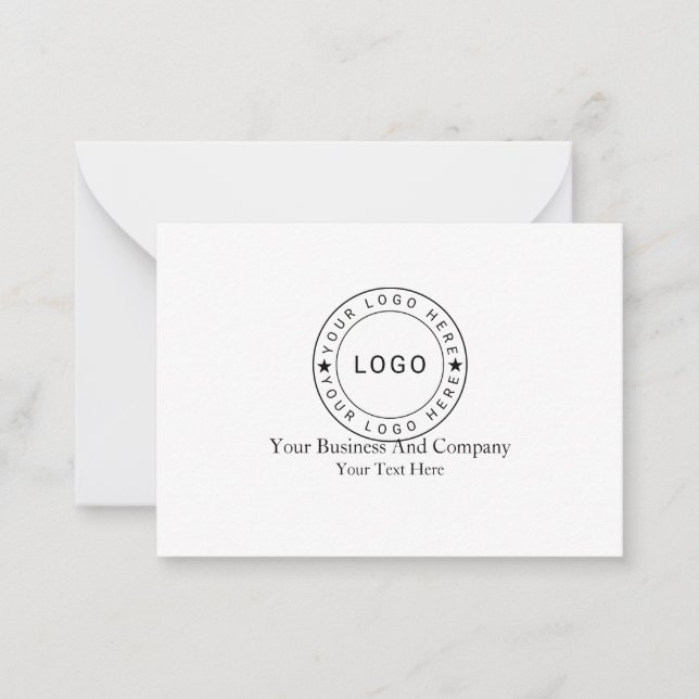 Personalised your Logo and Text Card (Front)