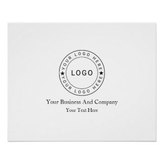 Personalised your Logo and Text Poster