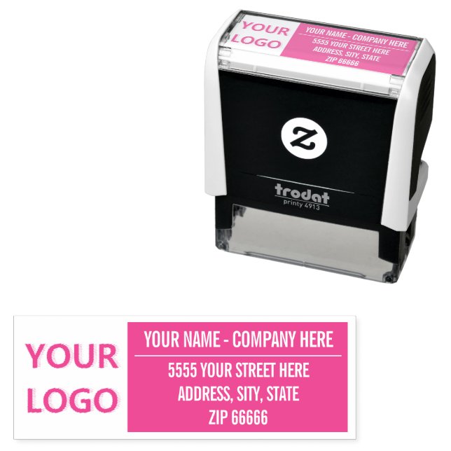 Personalised Your Logo Name Address Stamp (In Situ)
