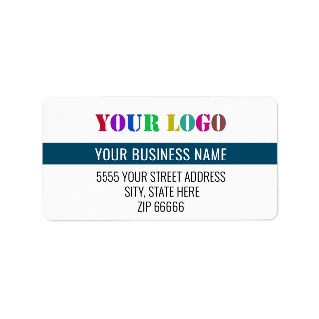 Personalised Your Logo Name Return Address Labels (Front)