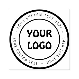 Logo Stamp Maker Online Rubber Stamps Self Inking Stamps Zazzle UK