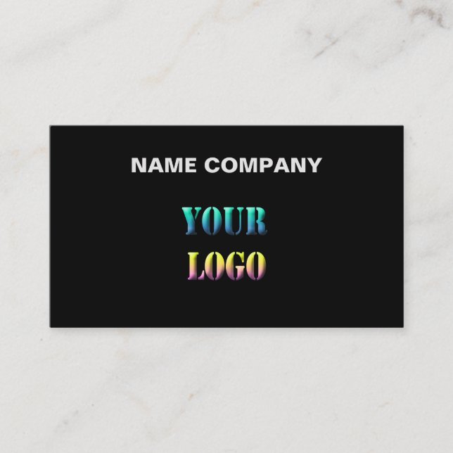 Personalised your logo text space name company edi business card (Front)
