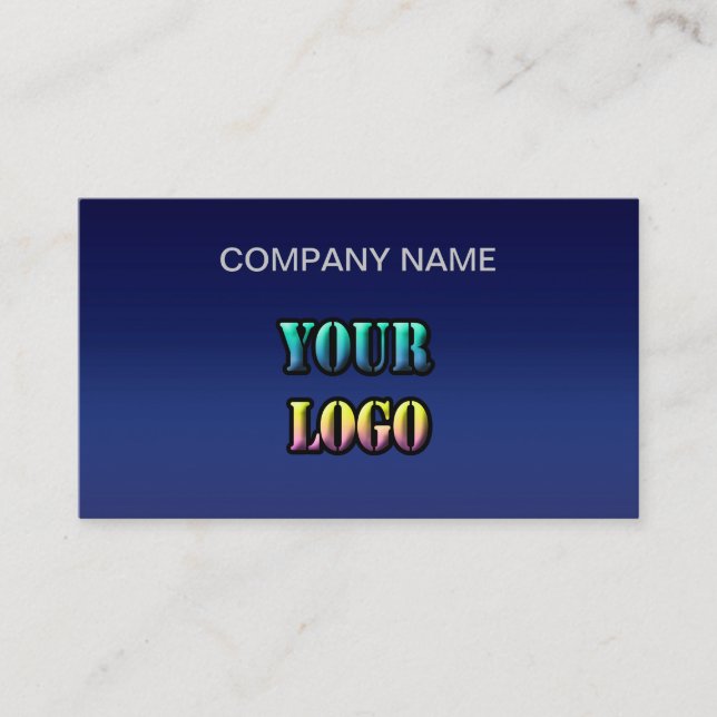 Personalised your logo text space name company edi business card (Front)