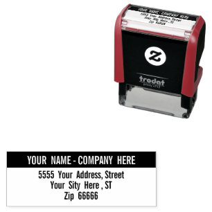 Personalised Your Name Address Self-inking Stamp