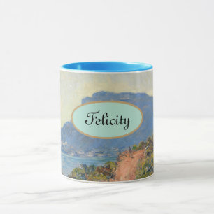 Personalised "Your Name" Claude Monet Mountain Mug