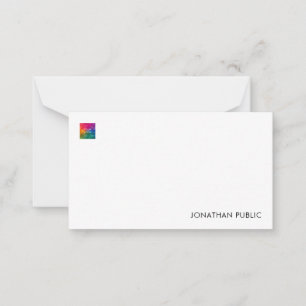 Personalised Your Name Company Logo Simple Card
