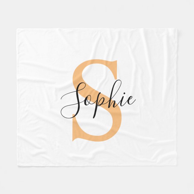 Personalised Your Name, Custom Name, Birthday Gift Fleece Blanket (Front (Horizontal))