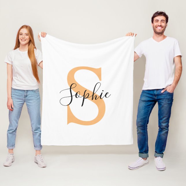 Personalised Your Name, Custom Name, Birthday Gift Fleece Blanket (In Situ)