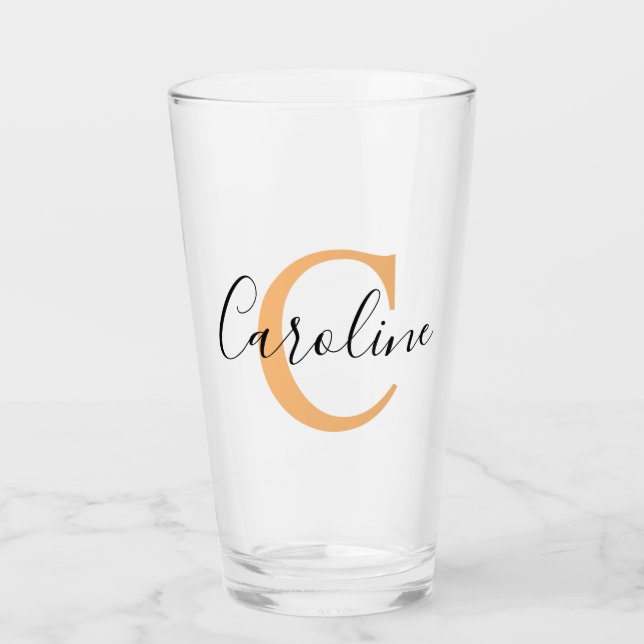 Personalised Your Name, Custom Name, Birthday Gift Glass (Front)