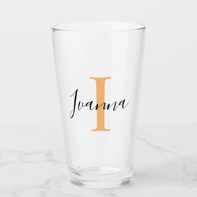 Personalised Your Name, Custom Name, Birthday Gift Glass (Front)