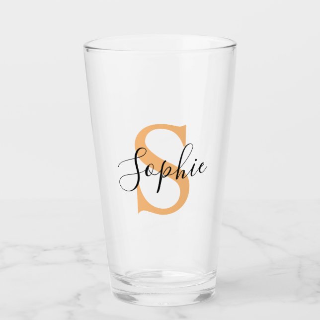 Personalised Your Name, Custom Name, Birthday Gift Glass (Front)