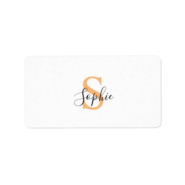 Personalised Your Name, Custom Name, Birthday Gift Label (Front)