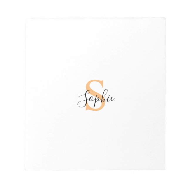 Personalised Your Name, Custom Name, Birthday Gift Notepad (Front)