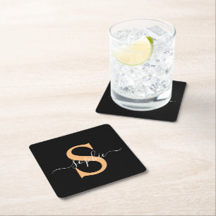 Personalised Your Name, Custom Name, Birthday Gift Square Paper Coaster
