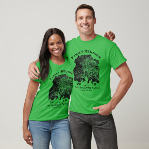 Personalised Your Name Family Reunion Oak Tree T-Shirt