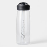 Personalised Your Name Floral Clear Water Bottle<br><div class="desc">Add your name to this water bottle for a personalised wedding favour,  bridal party gift or just for everyday use!</div>