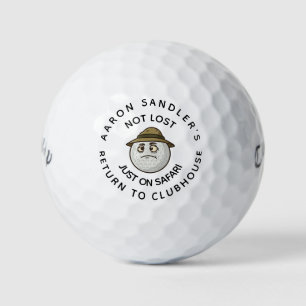 Personalised Your Name Not Lost Just On Safari Golf Balls