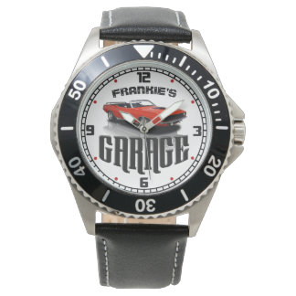 Personalised YOUR NAME Plymouth Cuda Car Garage Watch