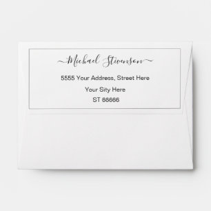Personalised Your Name Return Address Envelope