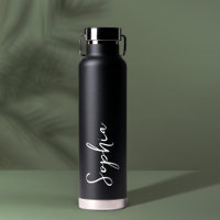 Personalised Your Name Script Black Wedding