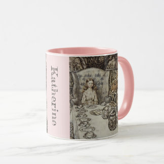 Personalised Your Name Vintage Alice in Wonderland Mug