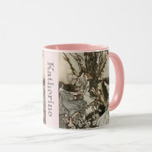Personalised Your Name Vintage Fairies Rackham Mug