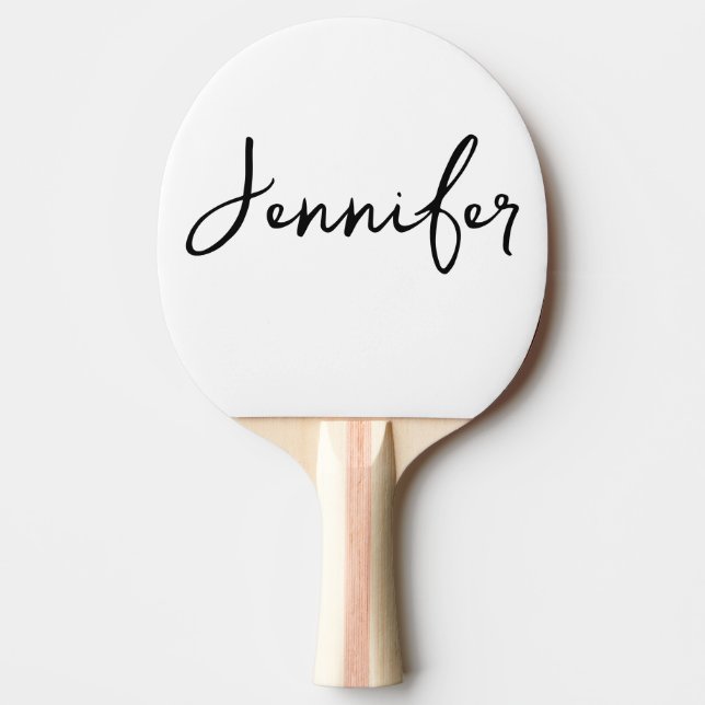 Personalised Your Name Wedding Gift Ping Pong Paddle (Front)