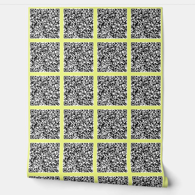Personalised Your Own Design Custom Colours QR Cod Wallpaper (Unrolling)