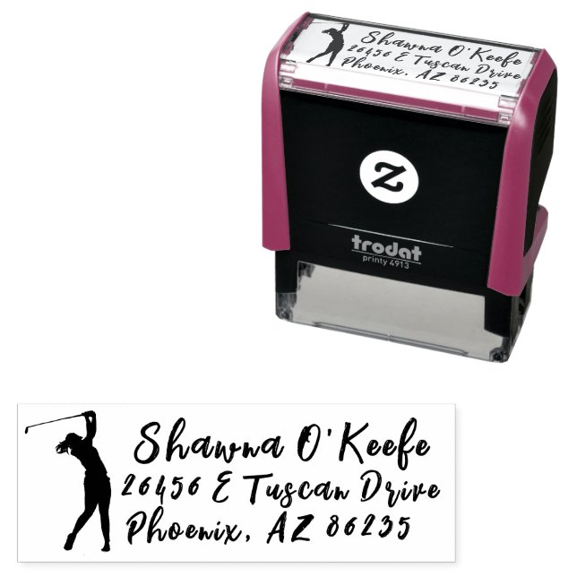 Personalised Your Own Golf Stamp, Sports Self-inking Stamp (In Situ)