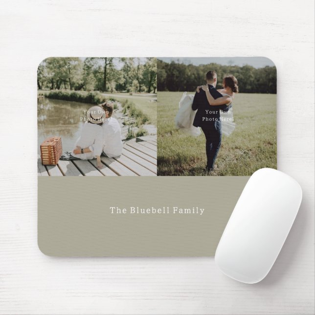 Personalised Your Own Photo And Text Mouse Pad. Mat (With Mouse)