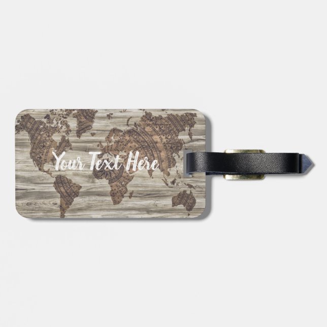 Personalised your own travel quote | luggage tag (Back Horizontal)