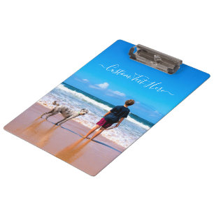 Personalised Your Pet Photo Clipboard Custom Text