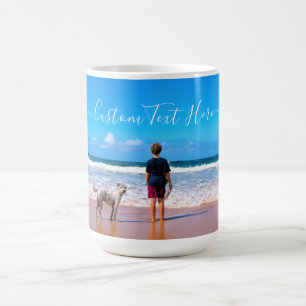 Personalised Your Pet Photo Coffee Mug Custom Text