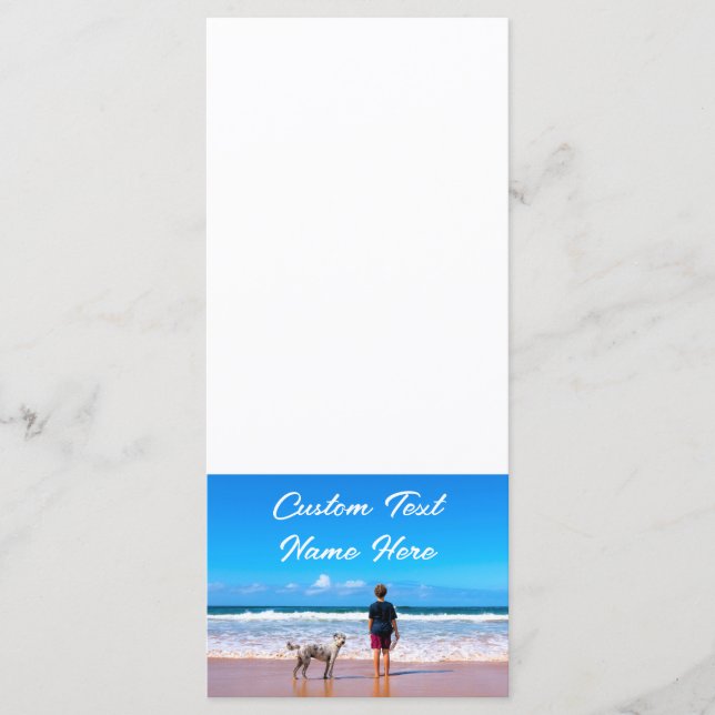 Personalised Your Pet Photo Menu with Custom Text (Front)