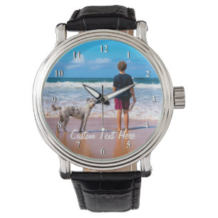 Personalised Your Pet Photo Watch with Custom Text