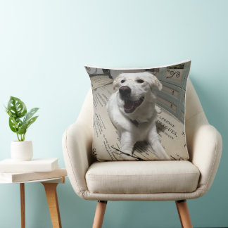 Personalised Your Pet's Photo And Name "Home is.." Cushion
