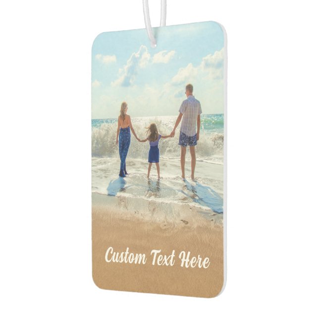 Personalised Your Photo Air Freshener Custom Text (Left)