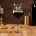 Personalised Your Photo and Custom Text Wine Glass