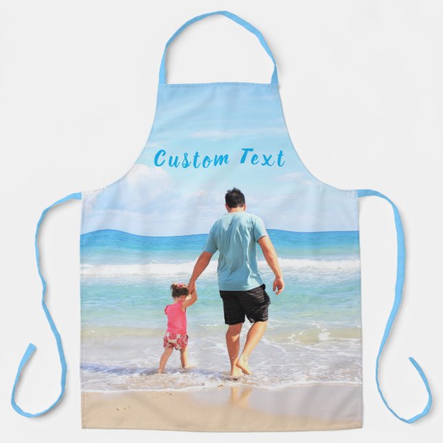 Personalised Your Photo Apron with Custom Text (Front)