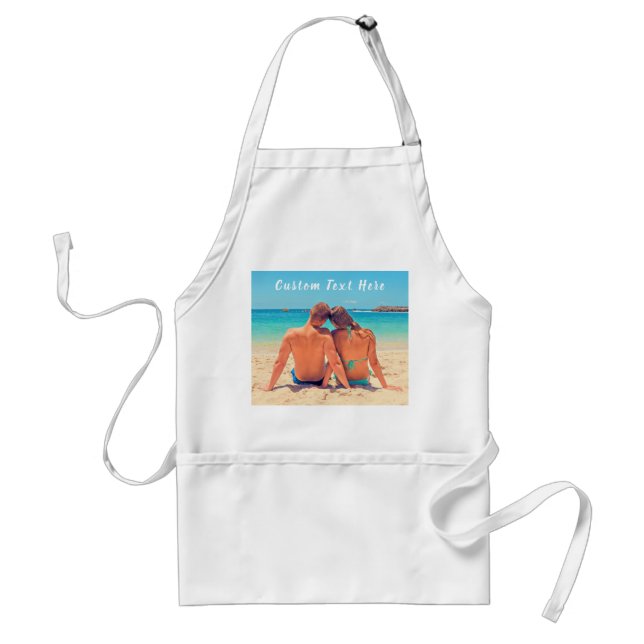 Personalised Your Photo Apron with Custom Text (Front)