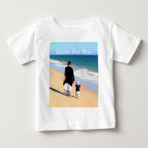 Personalised Your Photo Baby T-Shirt Custom Text