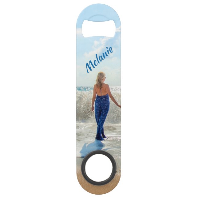 Personalised Your Photo Bar Key with Custom Names (Front)