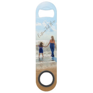 Personalised Your Photo Bar Key with Custom Text