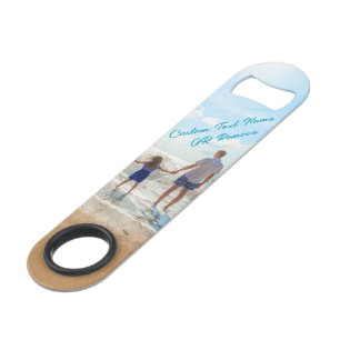 Personalised Your Photo Bar Key with Custom Text